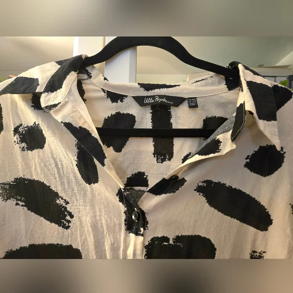 ✨️HOST PICK✨️ 100% Cotton Abstract Print Button Down Dress by Ulla Popken - Picture 6 of 15